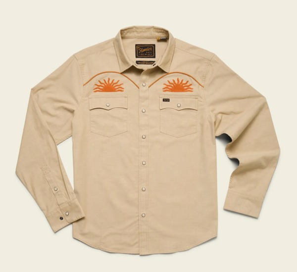 Men's Howler Bros | Crosscut Deluxe Snapshirt | El Sol: Gold