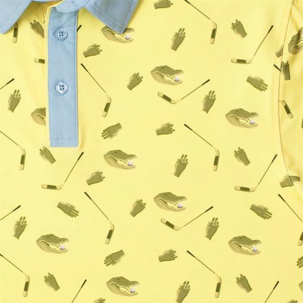 Men's RSLVTS | Happy Gilmore Play For Chubs Polo | Yellow
