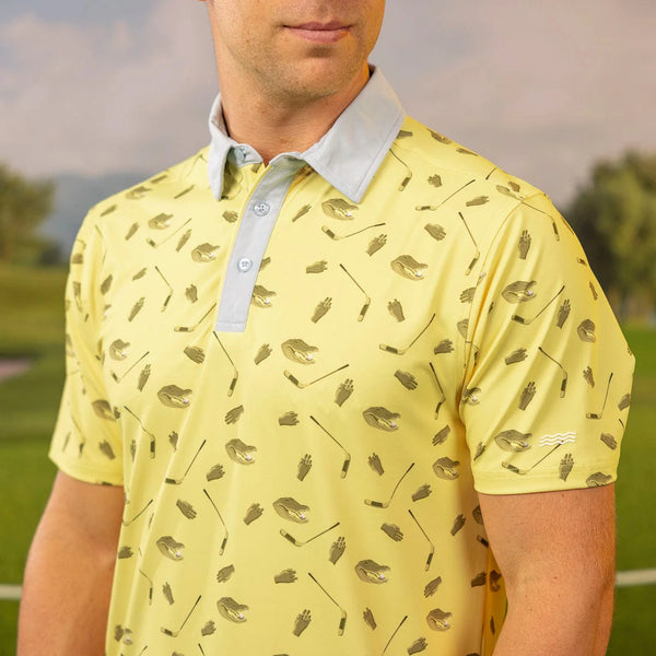 Men's RSLVTS | Happy Gilmore Play For Chubs Polo | Yellow