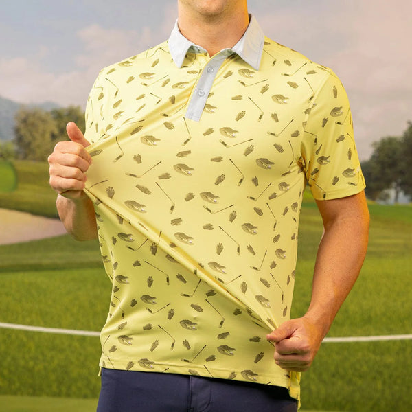Men's RSLVTS | Happy Gilmore Play For Chubs Polo | Yellow