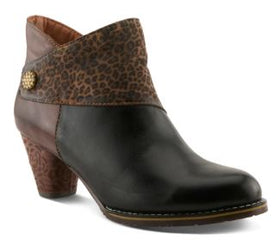 Women's L'Artiste | Here Kitty Leopard Boot | Black Multi