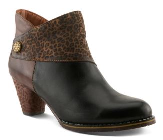 Women's L'Artiste | Here Kitty Leopard Boot | Black Multi
