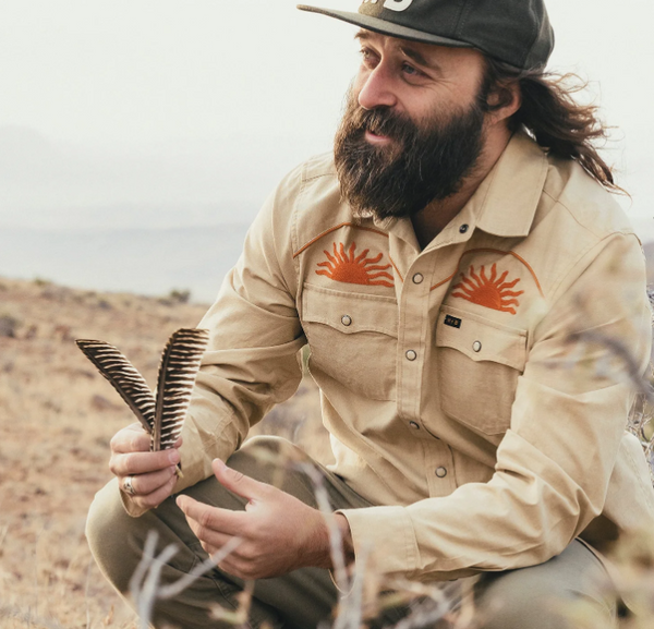 Men's Howler Bros | Crosscut Deluxe Snapshirt | El Sol: Gold
