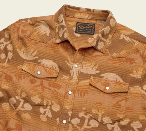 Men's Howler Bros | Sheridan Flannel | Maguey Mirage : Camel