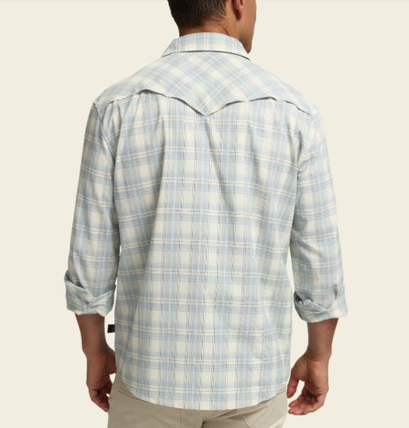 Men's Howler Bros | H Bar B Tech Longsleeve | Barrett Plaid: Pool