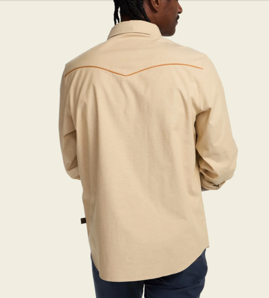 Men's Howler Bros | Crosscut Deluxe Snapshirt | El Sol: Gold