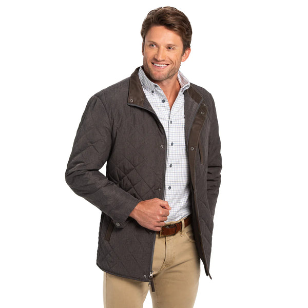 Men's Madison Creek |  Highlands Diamond Quilted Nylon Jacket | Steel Grey