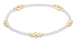 Woman's eNewton | Hope Purpose Gold Bracelet | Silky White