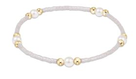 Woman's eNewton | Hope Purpose Pearl Bracelet | Silky White