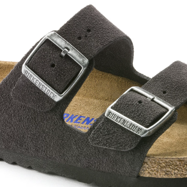 Men's Birkenstock | Arizona Soft Footbed Suede Leather | Velvet Gray