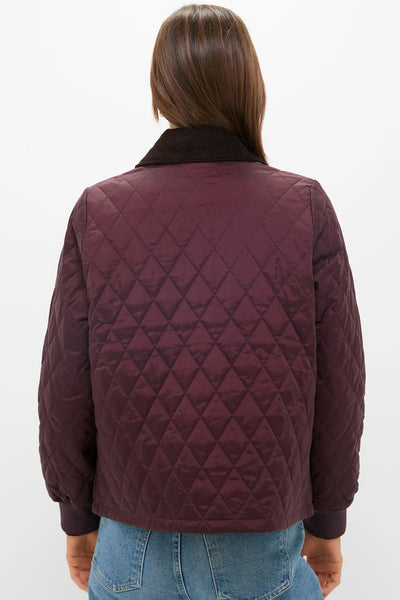 Women's Barbour | Marla Quilted Jacket | Black Cherry