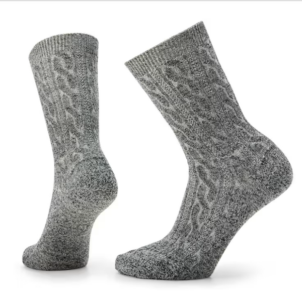 Women's Smartwool | Everyday Cable Crew Socks | Medium Gray
