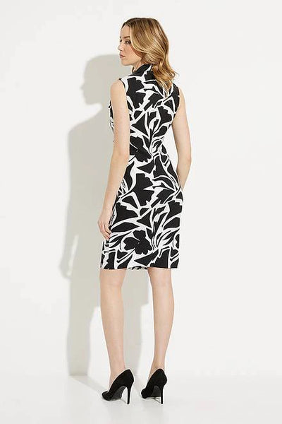 Women's Joseph Ribkoff | Figure Flattering Zip Dress | Black Vanilla