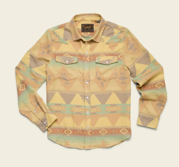 Men's Howler Bros | Sheridan Flannel | Milta Motifs: Old Gold