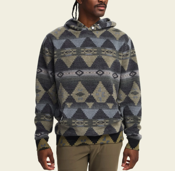 Men's Howler Bros | Tajima Hoodie | Milta Motifs: True Black