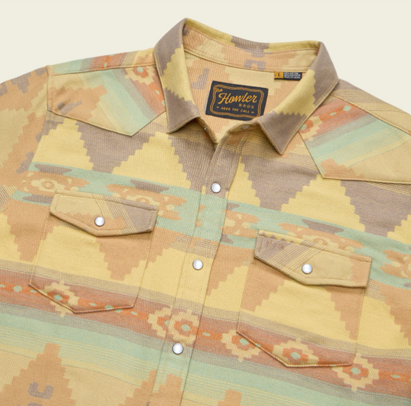Men's Howler Bros | Sheridan Flannel | Milta Motifs: Old Gold