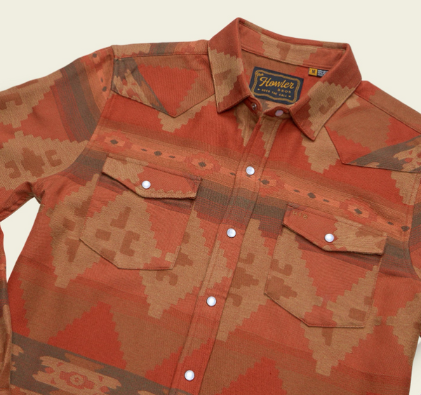 Men's Howler Bros | Sheridan Flannel | Milta Motifs: Terracotta