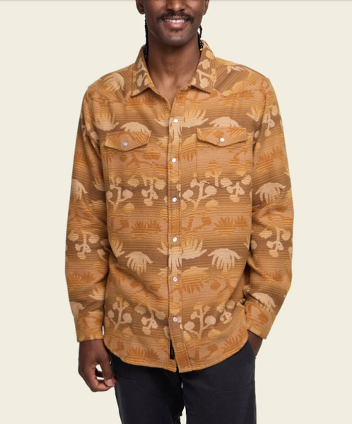 Men's Howler Bros | Sheridan Flannel | Maguey Mirage : Camel