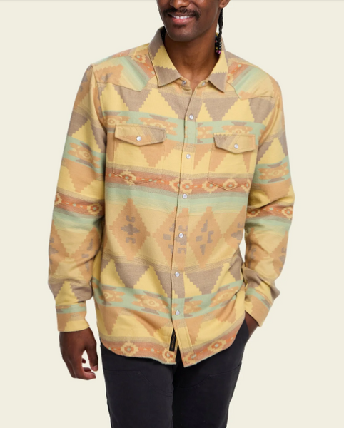 Men's Howler Bros | Sheridan Flannel | Milta Motifs: Old Gold