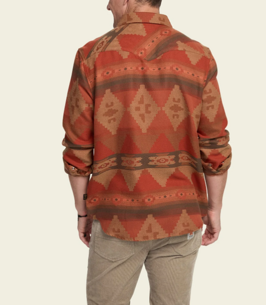 Men's Howler Bros | Sheridan Flannel | Milta Motifs: Terracotta