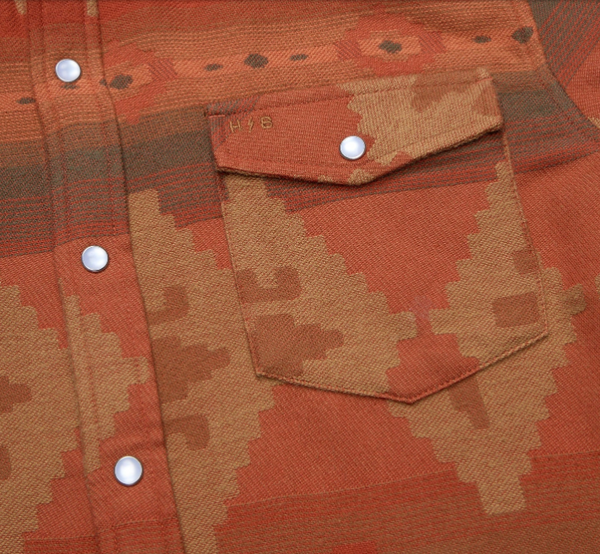 Men's Howler Bros | Sheridan Flannel | Milta Motifs: Terracotta