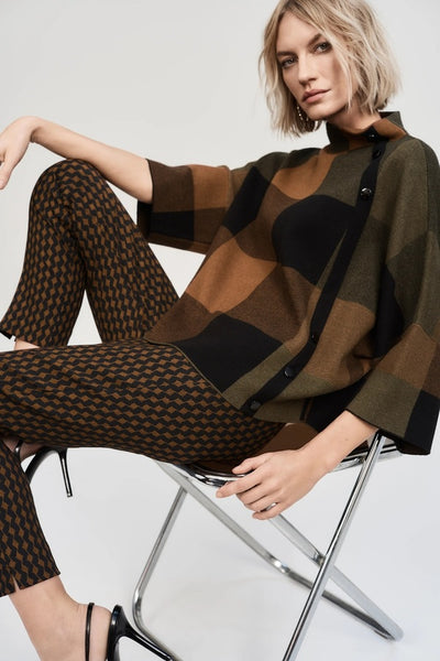 Women's Joseph Ribkoff | High Neck Dolman Top | Brown