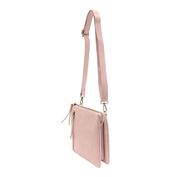 Women's Joy Susan | Multi Pocket Compact Crossbody Bag | Light Pink