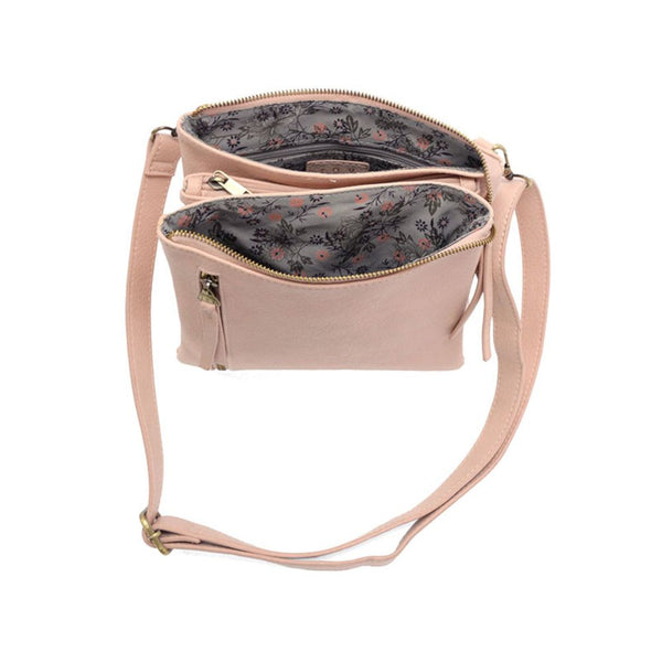Women's Joy Susan | Multi Pocket Compact Crossbody Bag | Light Pink