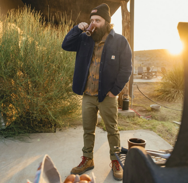 Men's Howler Bros | Allegheny Fleece Overshirt | Dark Indigo