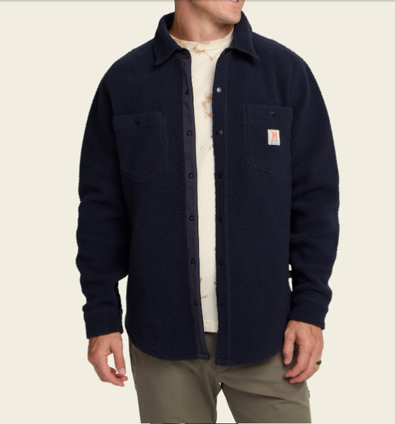 Men's Howler Bros | Allegheny Fleece Overshirt | Dark Indigo