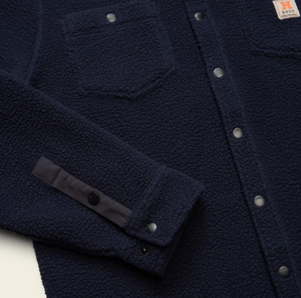 Men's Howler Bros | Allegheny Fleece Overshirt | Dark Indigo