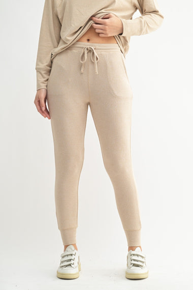 Women's Mono B | Brushed Lounge Joggers | Mocha