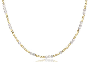 Women's e-newton | Choker Hope Unwritten 3mm Pearl | Gold