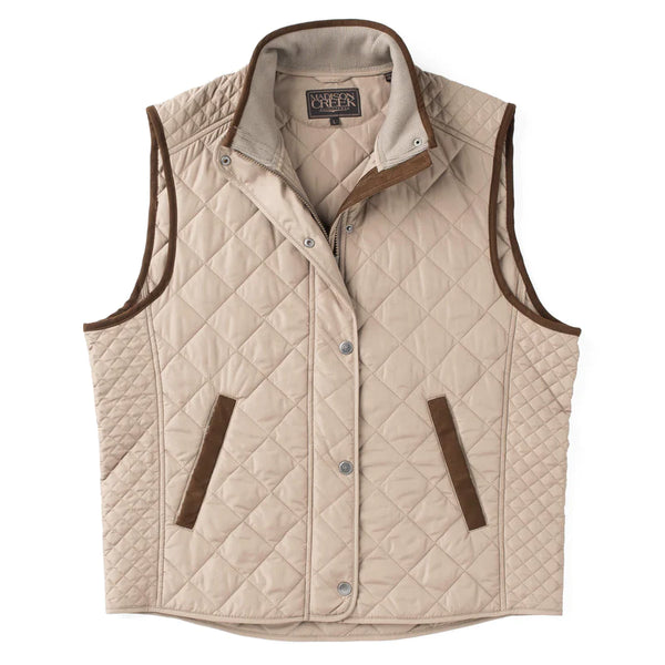 Men's Madison Creek | Greenville Diamond Quilted Nylon Vest | Khaki