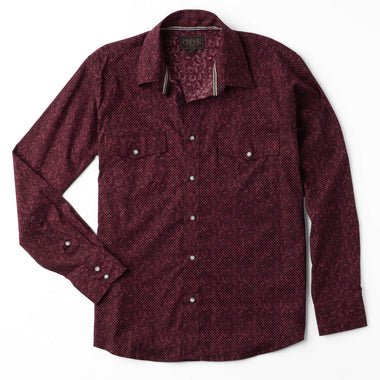 Men's Madison Creek | Bisley Shirt| Burgandy Dot