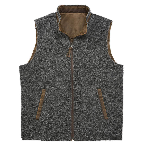 Men's Madison Creek | Teton Travel Twill & Sherpa Reversible Vest | Vintage Reverse