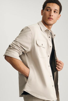 Men's Mavi | Asher Denim Overshirt | Beige