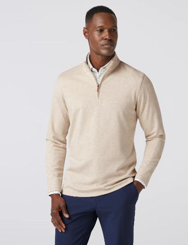 Men's Mizzen + Main | KPI Quarter Zip Sweater | Oyster White