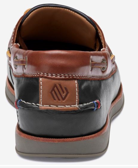 Men's Johnston & Murphy | Monaco 2-Eye Boat Shoe | Black Brown