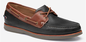 Men's Johnston & Murphy | Monaco 2-Eye Boat Shoe | Black Brown