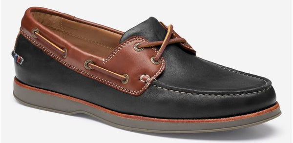 Men's Johnston & Murphy | Monaco 2-Eye Boat Shoe | Black Brown