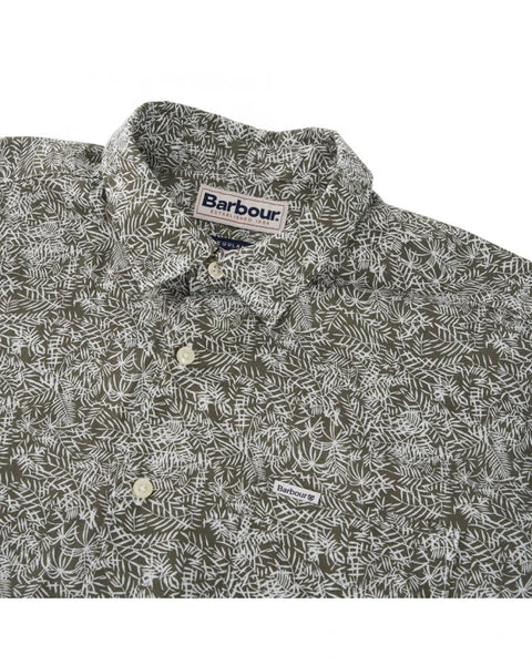 Men's Barbour | Braithwaite Summer Shirt | Dusty Olive - Detail