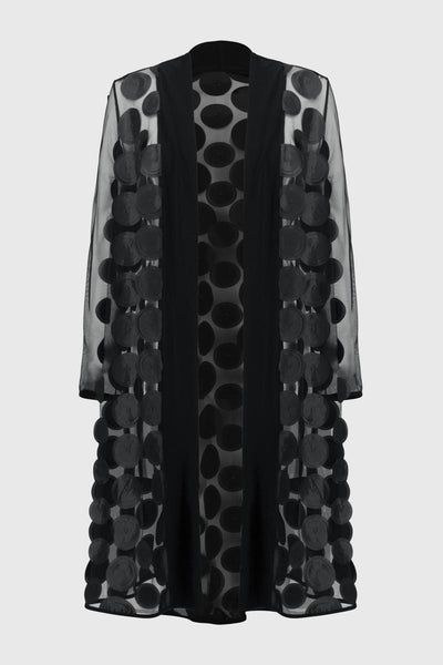 Women's Joseph Ribkoff | 3D Dot and Mesh Cover Up | Black