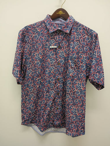 Men's Tommy Bahama | Coastal Ease Geo Rio Shirt | Bering Blue