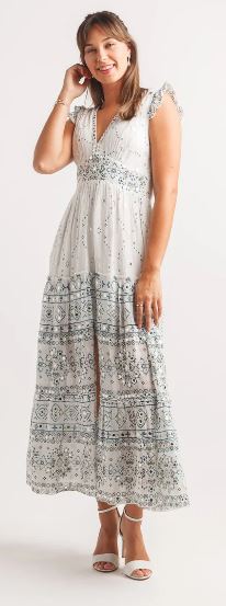 Woman's Papillon | Mirror Detail Border | White