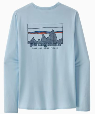 Men's Patagonia | Long Sleeve Capilene Cool Daily Shirt | Fleck Blue