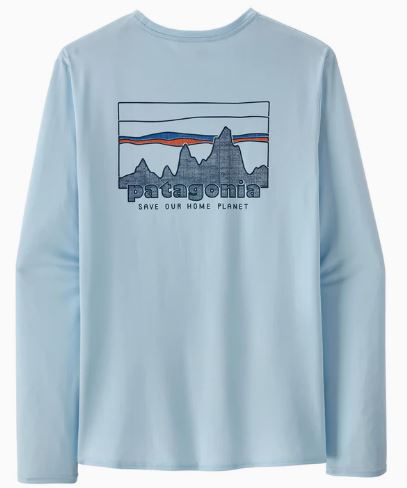 Men's Patagonia | Long Sleeve Capilene Cool Daily Shirt | Fleck Blue
