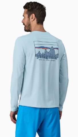 Men's Patagonia | Long Sleeve Capilene Cool Daily Shirt | Fleck Blue