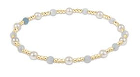 Woman's eNewton | Pearl Sincerity Bracelet | Aquamarine