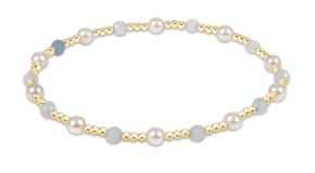 Woman's eNewton | Pearl Sincerity Bracelet | Aquamarine